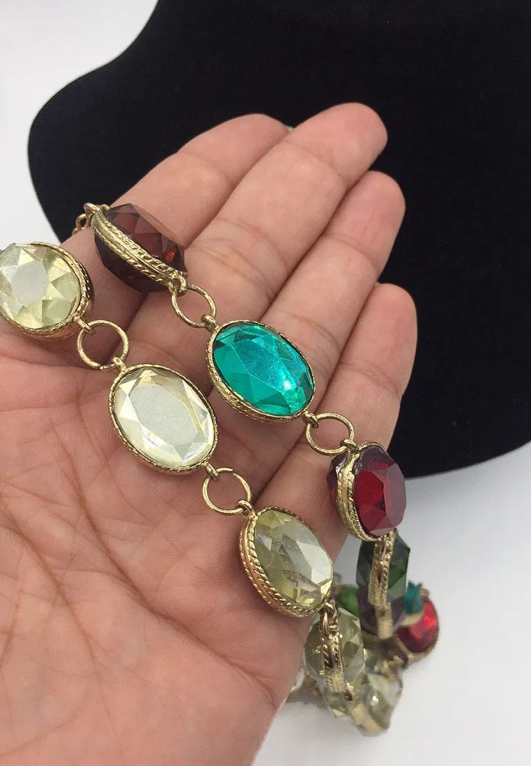 สร้อยคอเเฟชั่นเเต่งคริสตัล - Stylish Necklace With Cystals