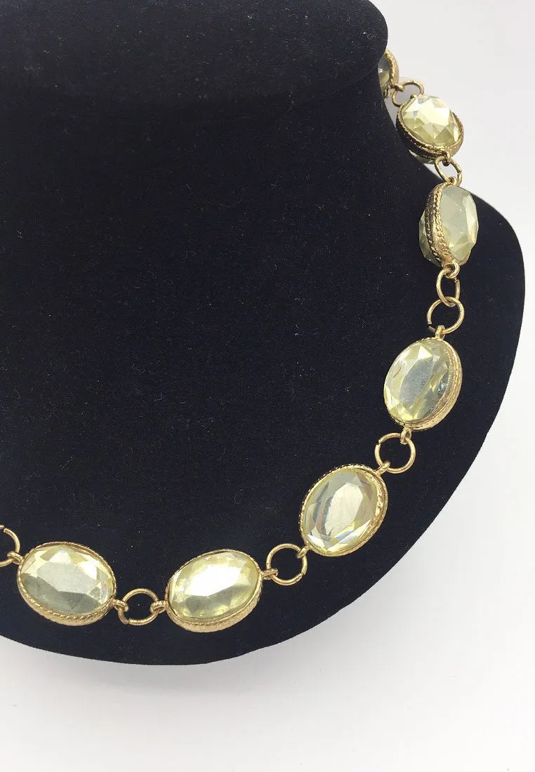 สร้อยคอเเฟชั่นเเต่งคริสตัล - Stylish Necklace With Cystals