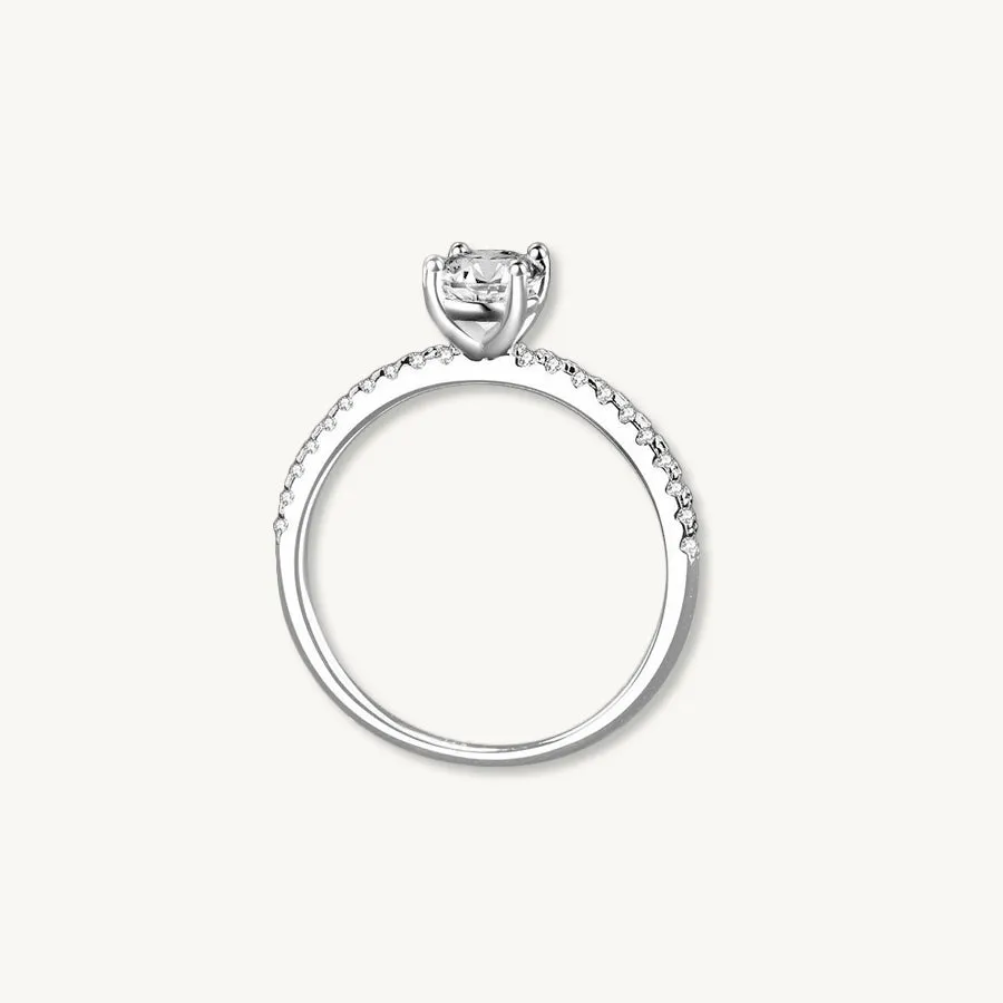 1 Carat The Angelina Moissanite Diamond Engagement Ring