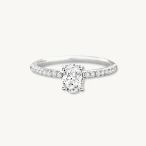 1 Carat The Angelina Moissanite Diamond Engagement Ring