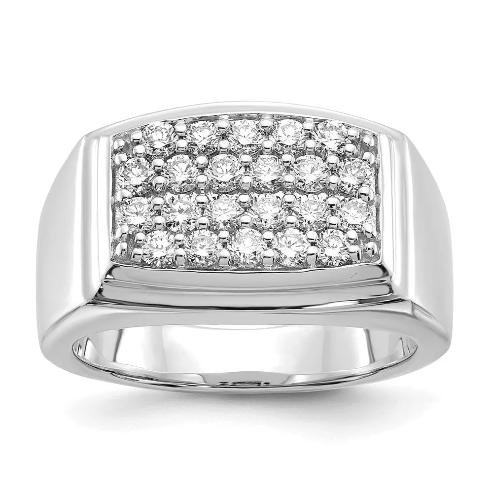 10k Gold Lab Grown Diamond Wedding Band Ring 1Ct Clarity- VS Color- G-H
