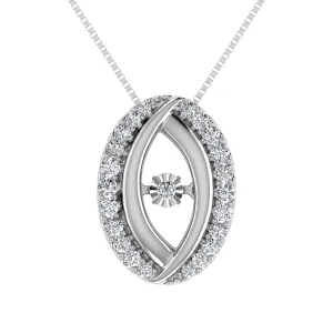 10K White Gold 1/5 Ct Ct.Tw. Diamond Shimmering Pendant