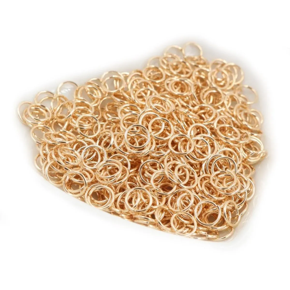 10pcs Jewellery Open Jump Rings 8mm-12mm Single Loop KC Gold Rhodium Light Silver Gold Key Rings Small Keyring