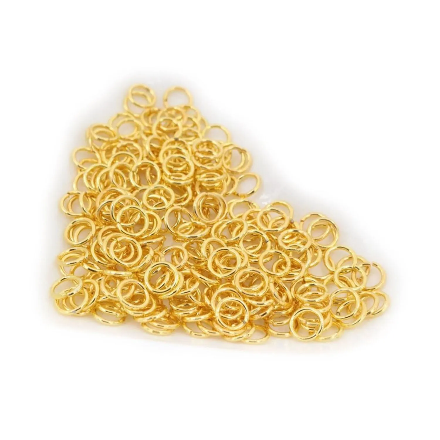 10pcs Jewellery Open Jump Rings 8mm-12mm Single Loop KC Gold Rhodium Light Silver Gold Key Rings Small Keyring