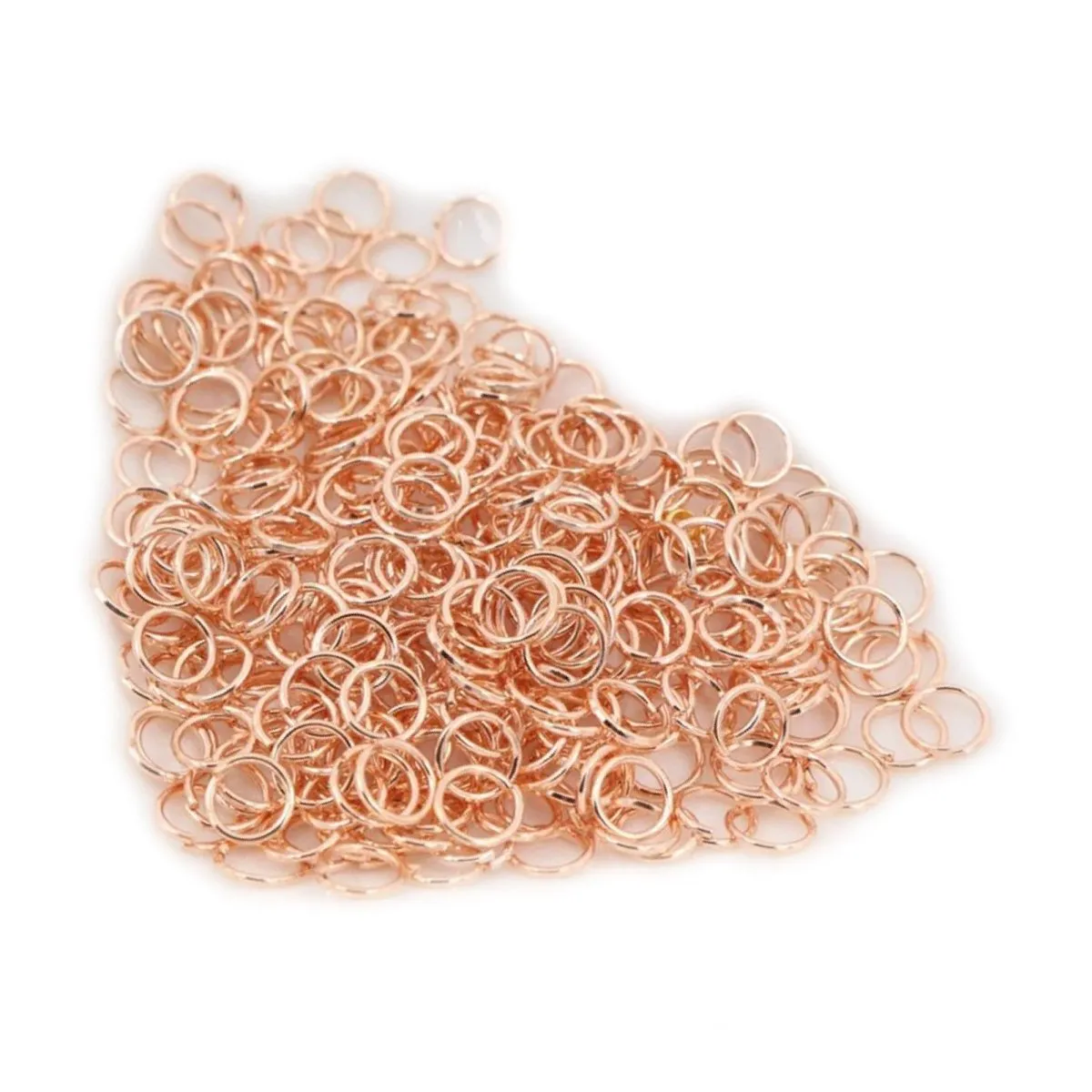 10pcs Jewellery Open Jump Rings 8mm-12mm Single Loop KC Gold Rhodium Light Silver Gold Key Rings Small Keyring