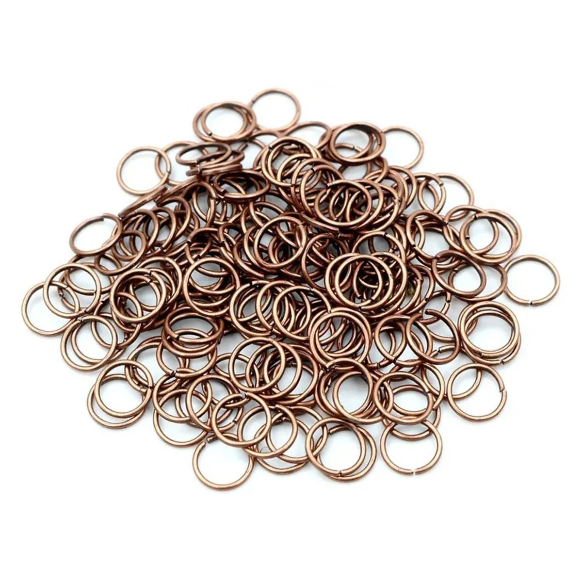 10pcs Jewellery Open Jump Rings 8mm-12mm Single Loop KC Gold Rhodium Light Silver Gold Key Rings Small Keyring