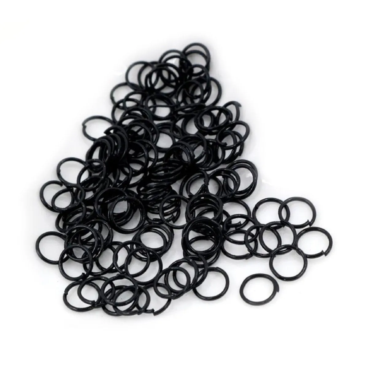 10pcs Jewellery Open Jump Rings 8mm-12mm Single Loop KC Gold Rhodium Light Silver Gold Key Rings Small Keyring