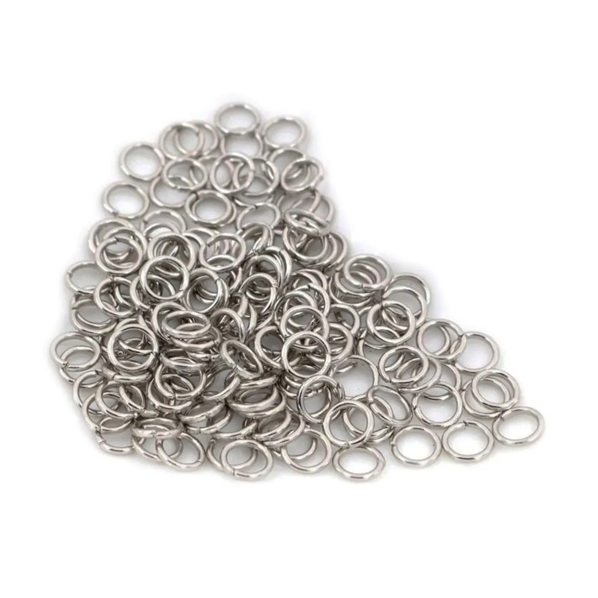 10pcs Jewellery Open Jump Rings 8mm-12mm Single Loop KC Gold Rhodium Light Silver Gold Key Rings Small Keyring