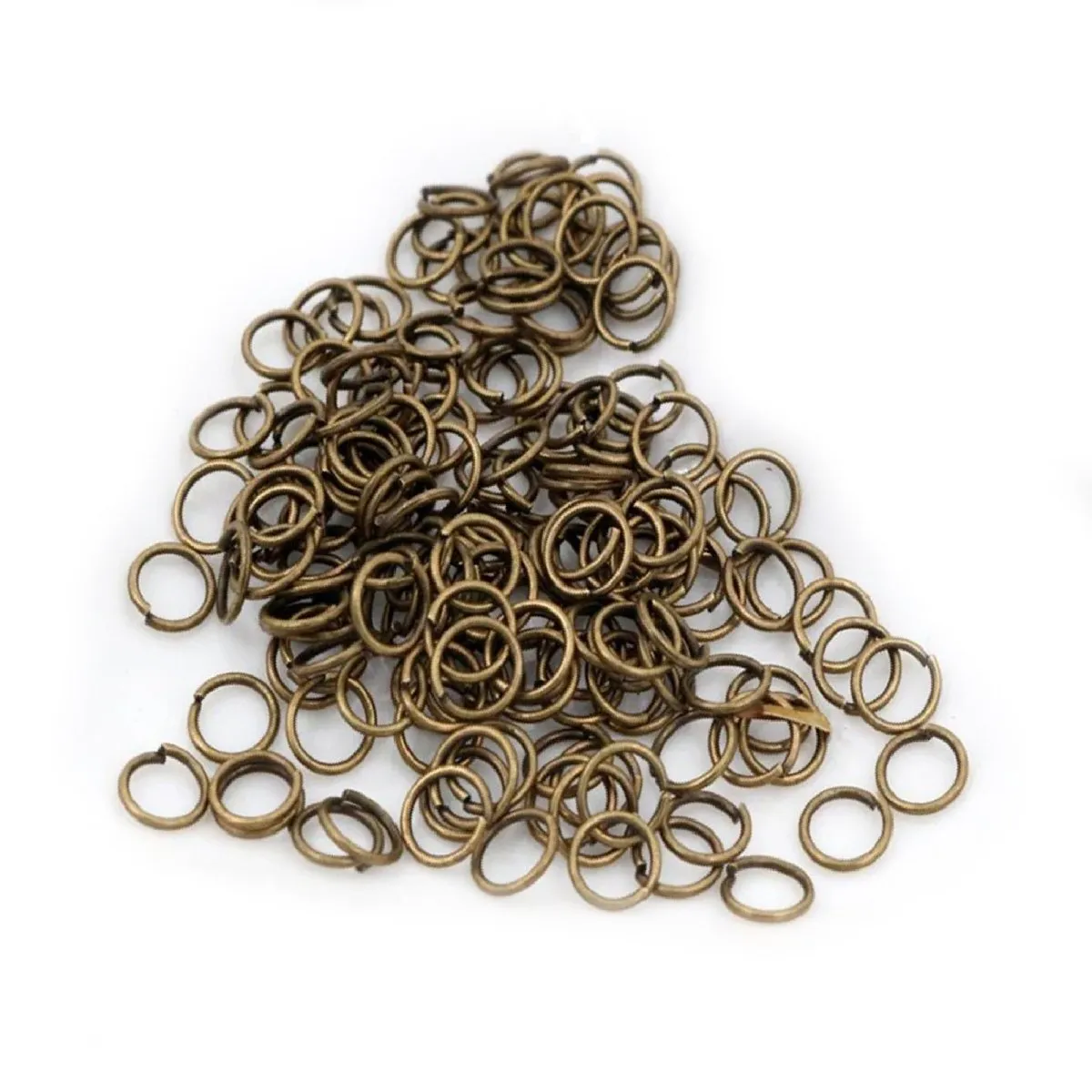 10pcs Jewellery Open Jump Rings 8mm-12mm Single Loop KC Gold Rhodium Light Silver Gold Key Rings Small Keyring