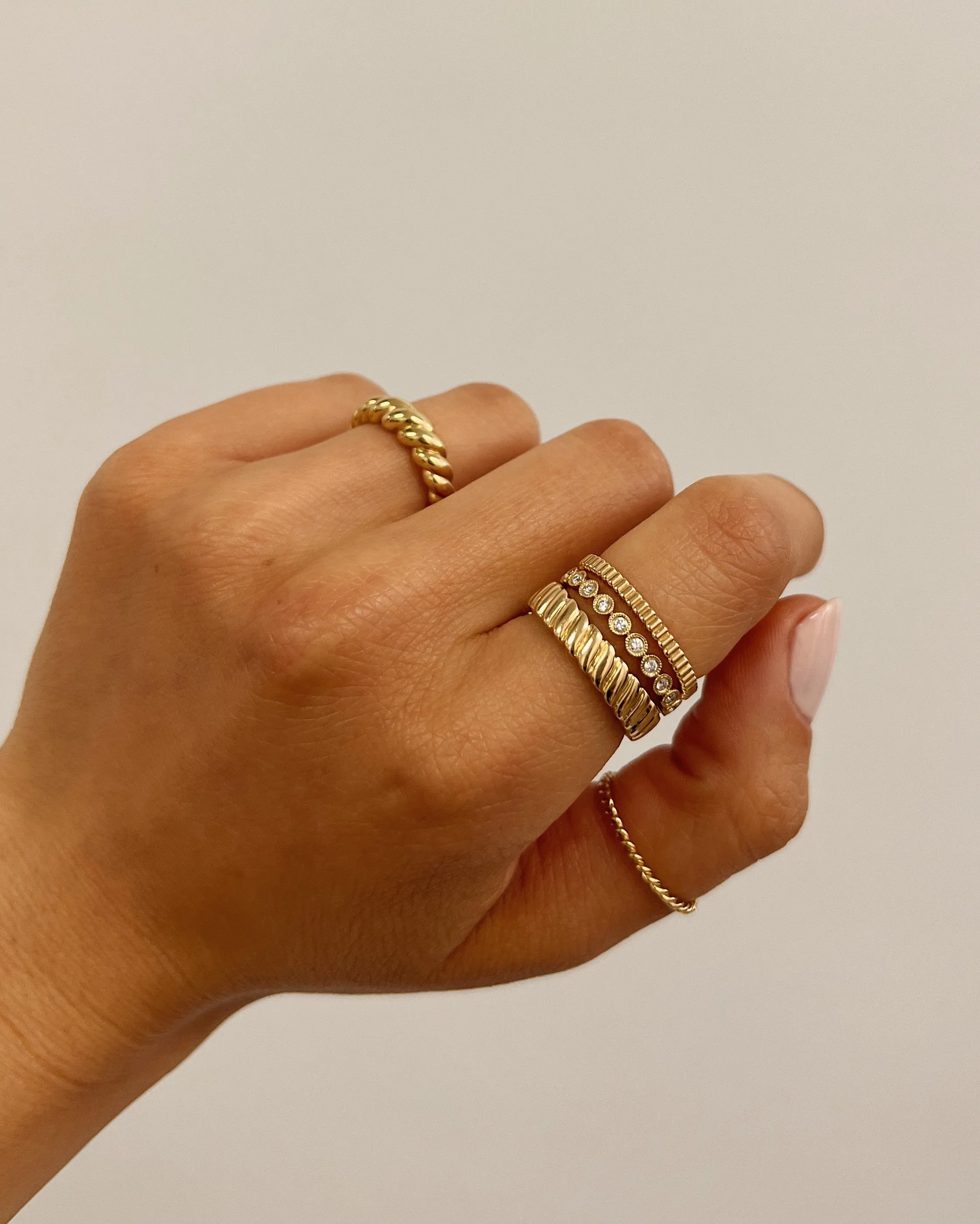 14K Gold Coil Ring