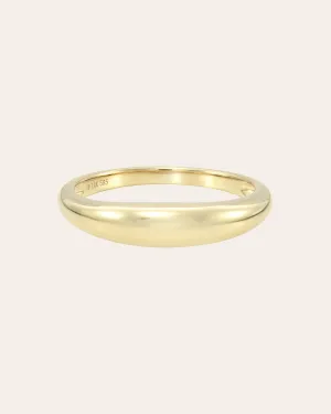 14k Gold Dome Band Ring