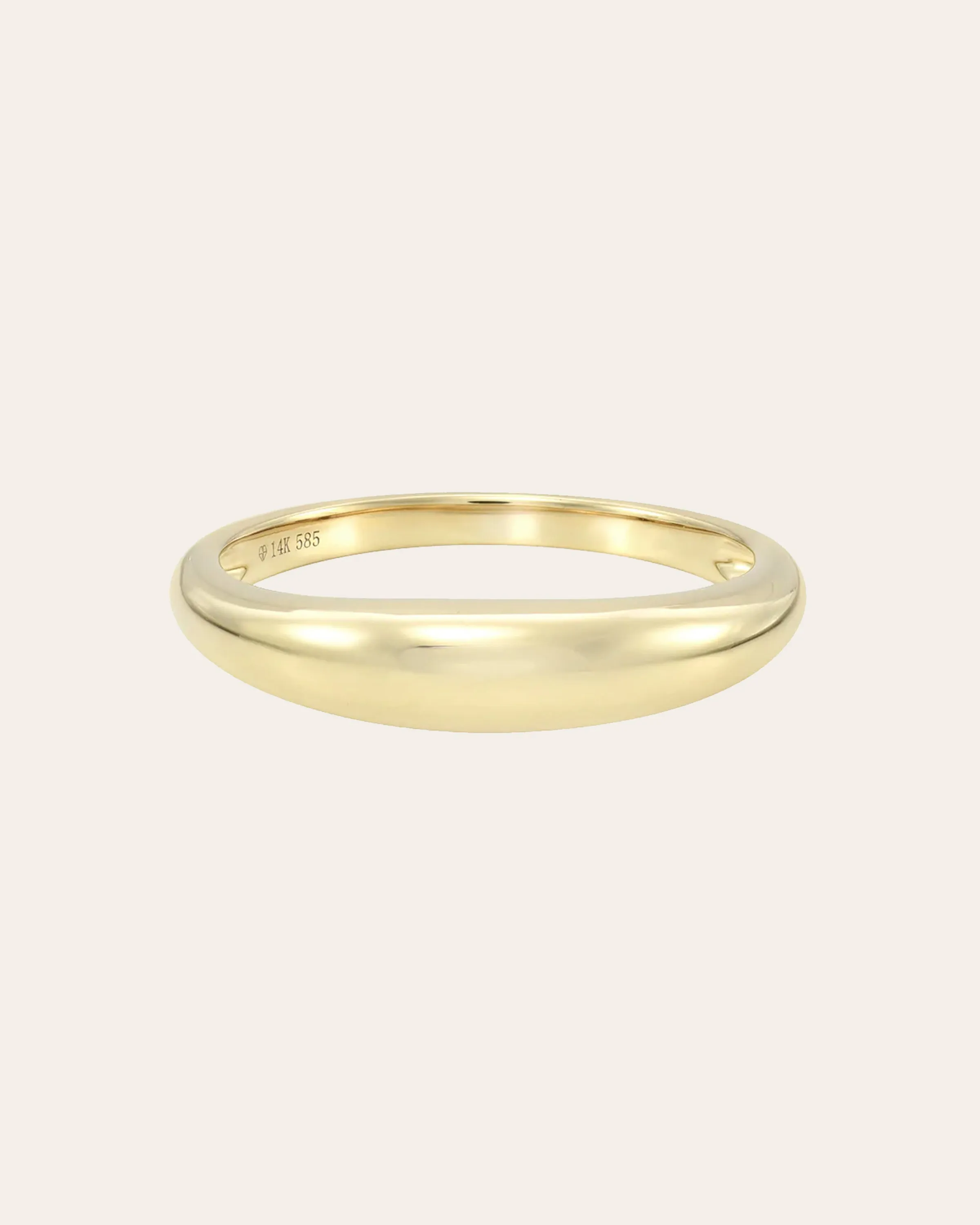 14k Gold Dome Band Ring