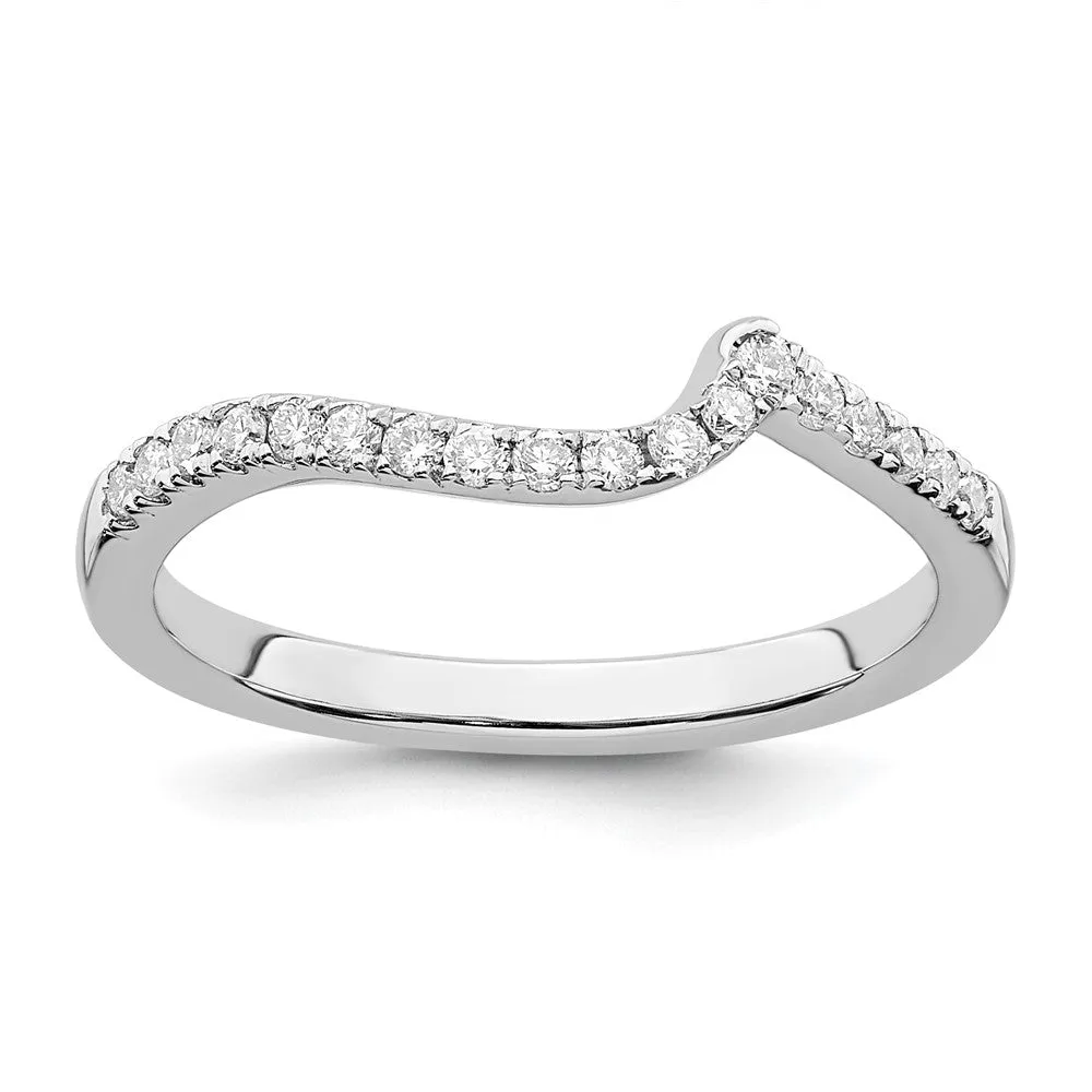 14k Gold Lab Grown Diamond Wedding Band Ring 0.18Ct Clarity- VS Color- G-H