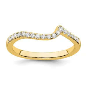 14k Gold Lab Grown Diamond Wedding Band Ring 0.18Ct Clarity- VS Color- G-H