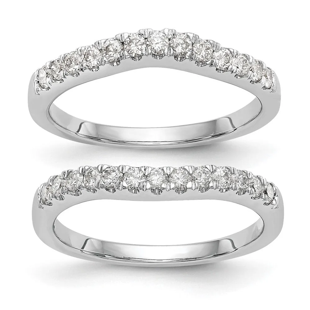 14k Gold Lab Grown Diamond Wedding Band Ring 0.63Ct Clarity- VS Color- G-H