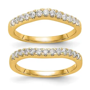 14k Gold Lab Grown Diamond Wedding Band Ring 0.63Ct Clarity- VS Color- G-H