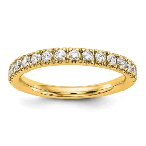 14k Gold Lab Grown Diamond Wedding Band Ring 1/2Ct Clarity- VS Color- D-E