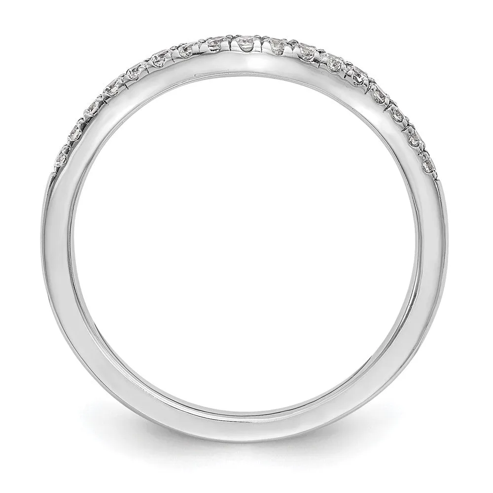 14k Gold Lab Grown Diamond Wedding Band Ring 1/5Ct Clarity- VS Color- G-H