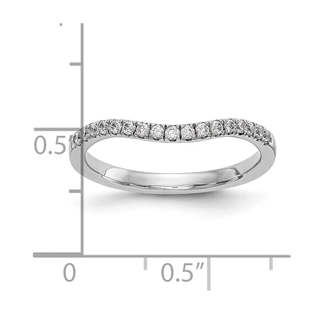 14k Gold Lab Grown Diamond Wedding Band Ring 1/5Ct Clarity- VS Color- G-H
