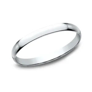 14k White Gold 1.2mm Wedding Band - Size 4