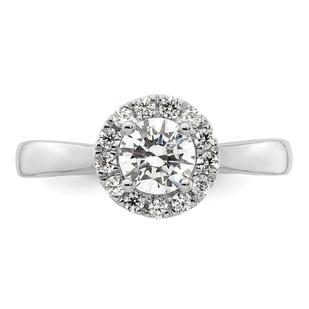 14k White Gold Lab Grown Diamond Wedding Band Ring 0.26Ct Clarity- VS Color- G-H