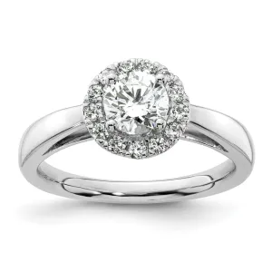 14k White Gold Lab Grown Diamond Wedding Band Ring 0.26Ct Clarity- VS Color- G-H