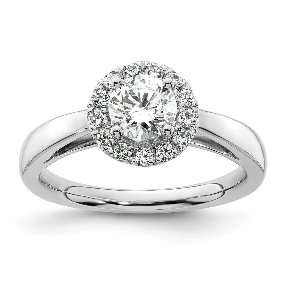 14k White Gold Lab Grown Diamond Wedding Band Ring 0.26Ct Clarity- VS Color- G-H