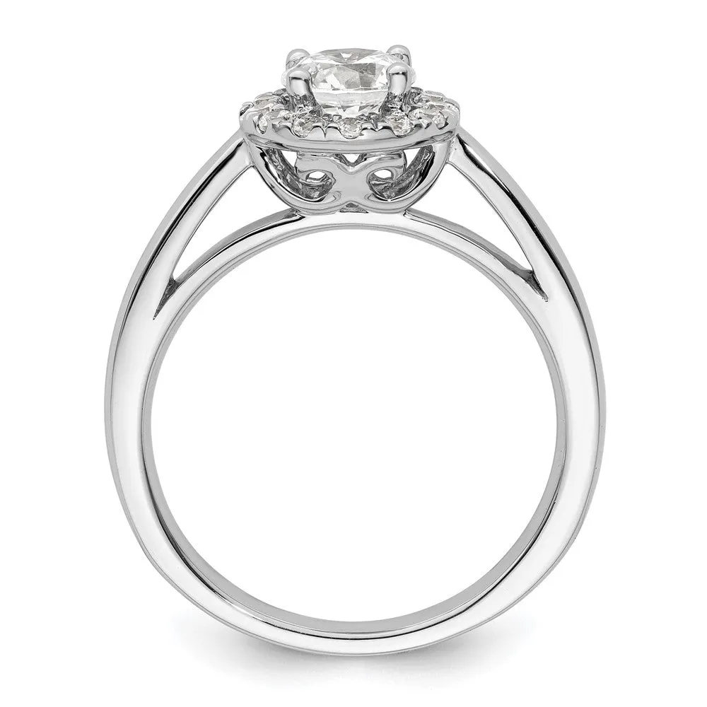 14k White Gold Lab Grown Diamond Wedding Band Ring 0.26Ct Clarity- VS Color- G-H