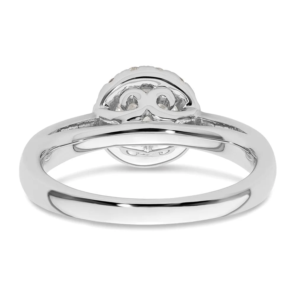 14k White Gold Lab Grown Diamond Wedding Band Ring 0.26Ct Clarity- VS Color- G-H