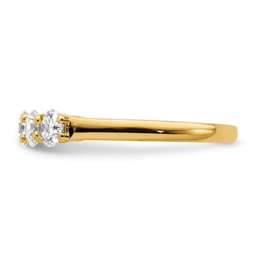 14k Yellow Gold Lab Grown Diamond Wedding Band Ring 1.33Ct Clarity- VS Color- D-E