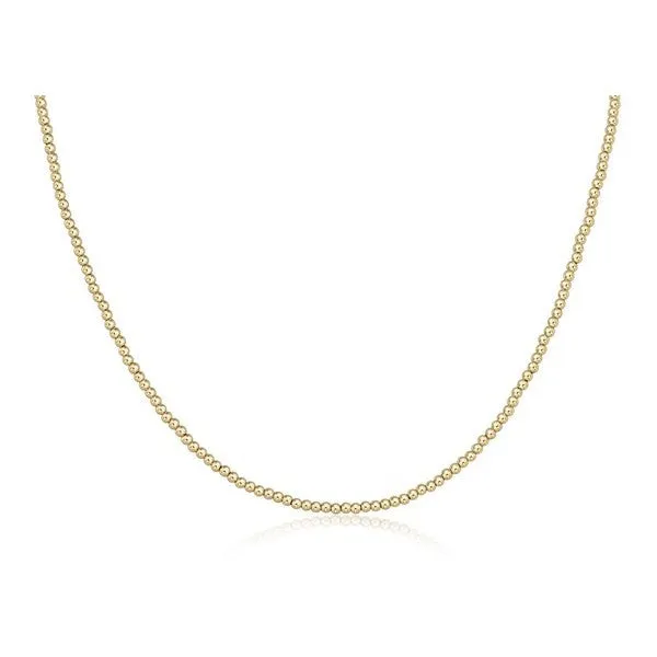 15" Choker Classic Gold 2.5mm Bead