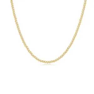 15" Choker Classic Gold 3mm Bead