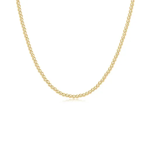 15" Choker Classic Gold 3mm Bead