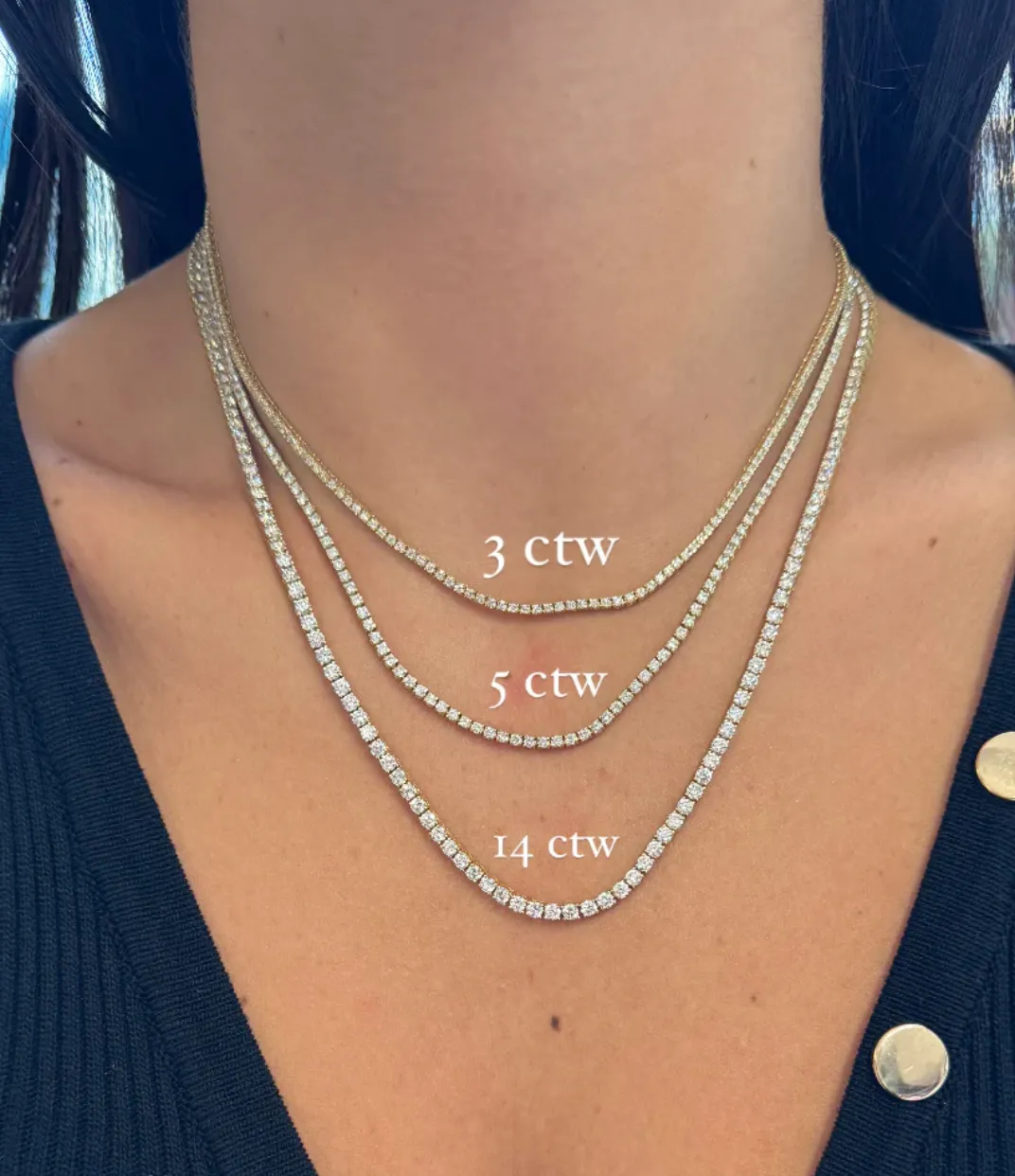 16" Classic Tennis Necklace