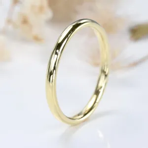 18ct Gold 2mm Comfort Fit Court Wedding Ring