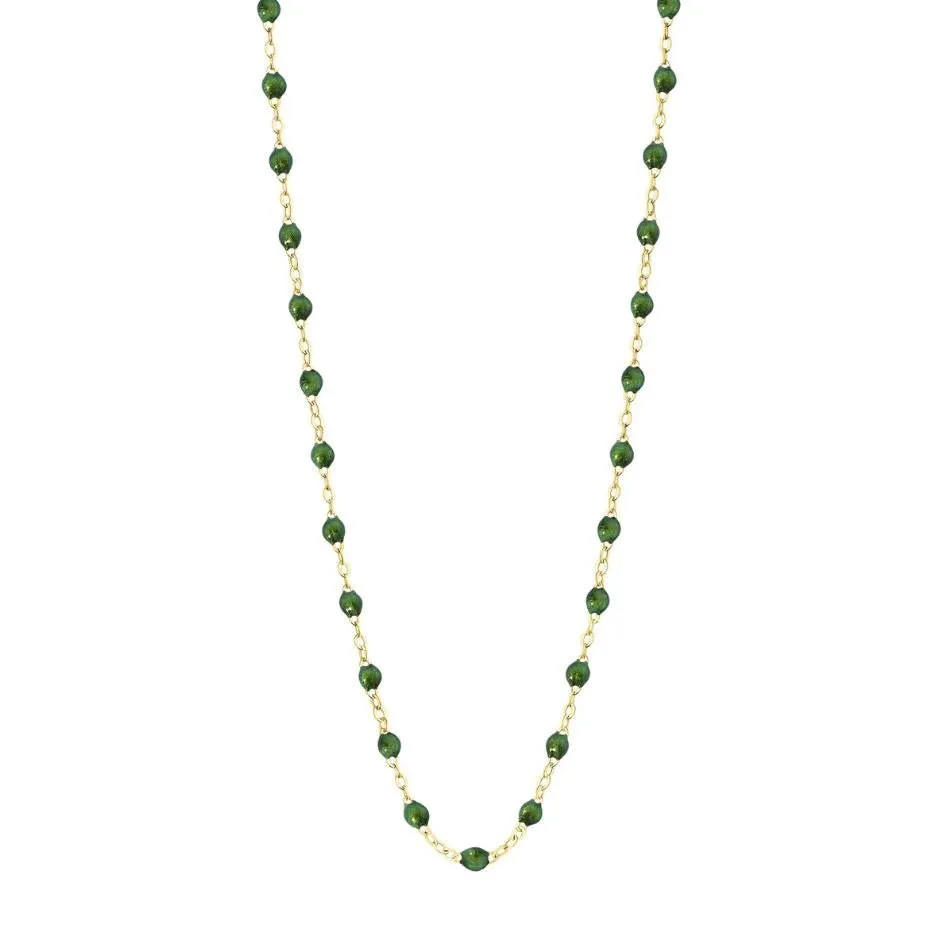 18K Gold "Scarab" Resin Beaded "Classic" Necklace