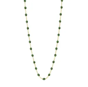 18K Gold "Scarab" Resin Beaded "Classic" Necklace