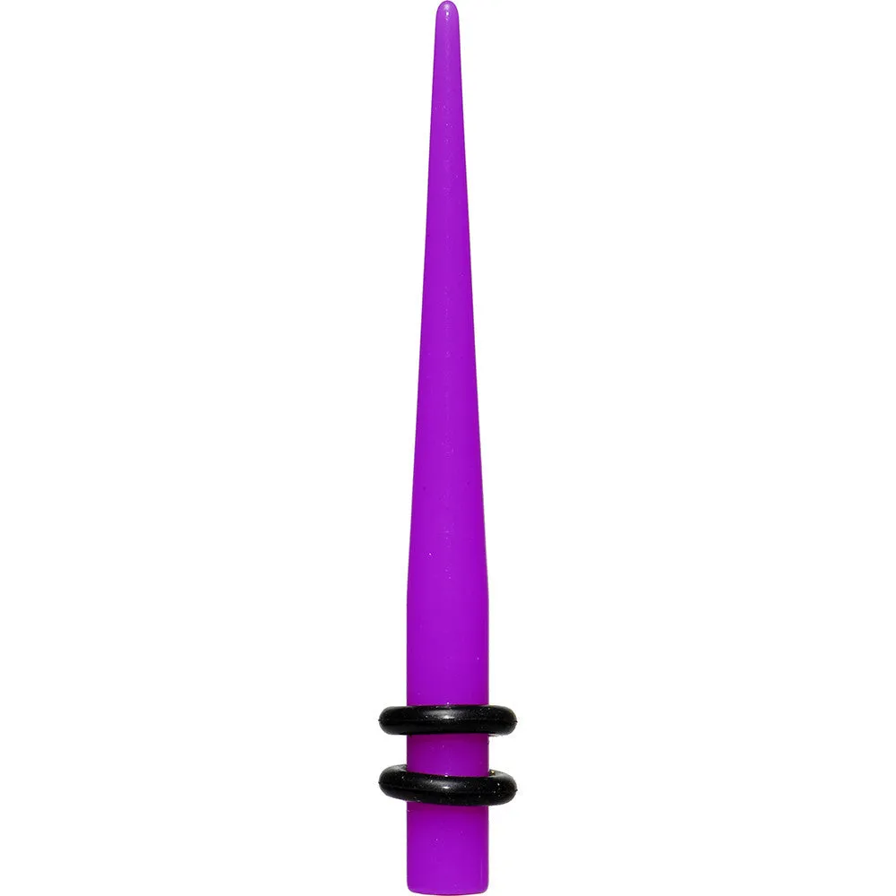 4 Gauge Acrylic Purple Taper