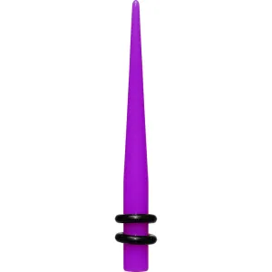 4 Gauge Acrylic Purple Taper