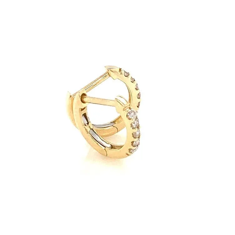 5 Dia Hoop Earrings 0.1ct