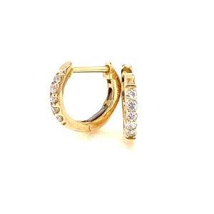 5 Dia Hoop Earrings 0.1ct