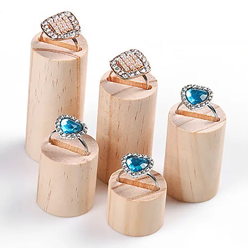 5 Piece Tiered Jewelry Display Ring Stands