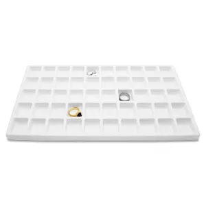 50 Compartment White Flocked Tray Insert