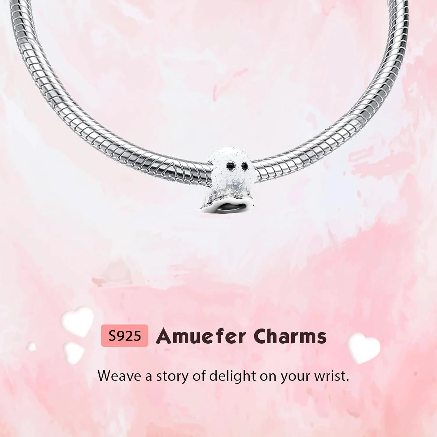 925 Sterling Silver Charms for Bracelets, Deer Snowflake Reindeer Santa Hat 2024 Christmas Tree Skull Bead Pendant Winter Halloween Christmas Jewelry Gifts for Women Friends