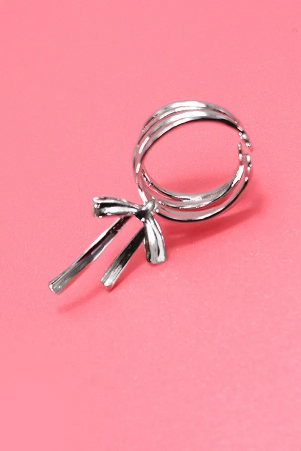 ADJUSTABLE BOLD BOW RING | 40R100