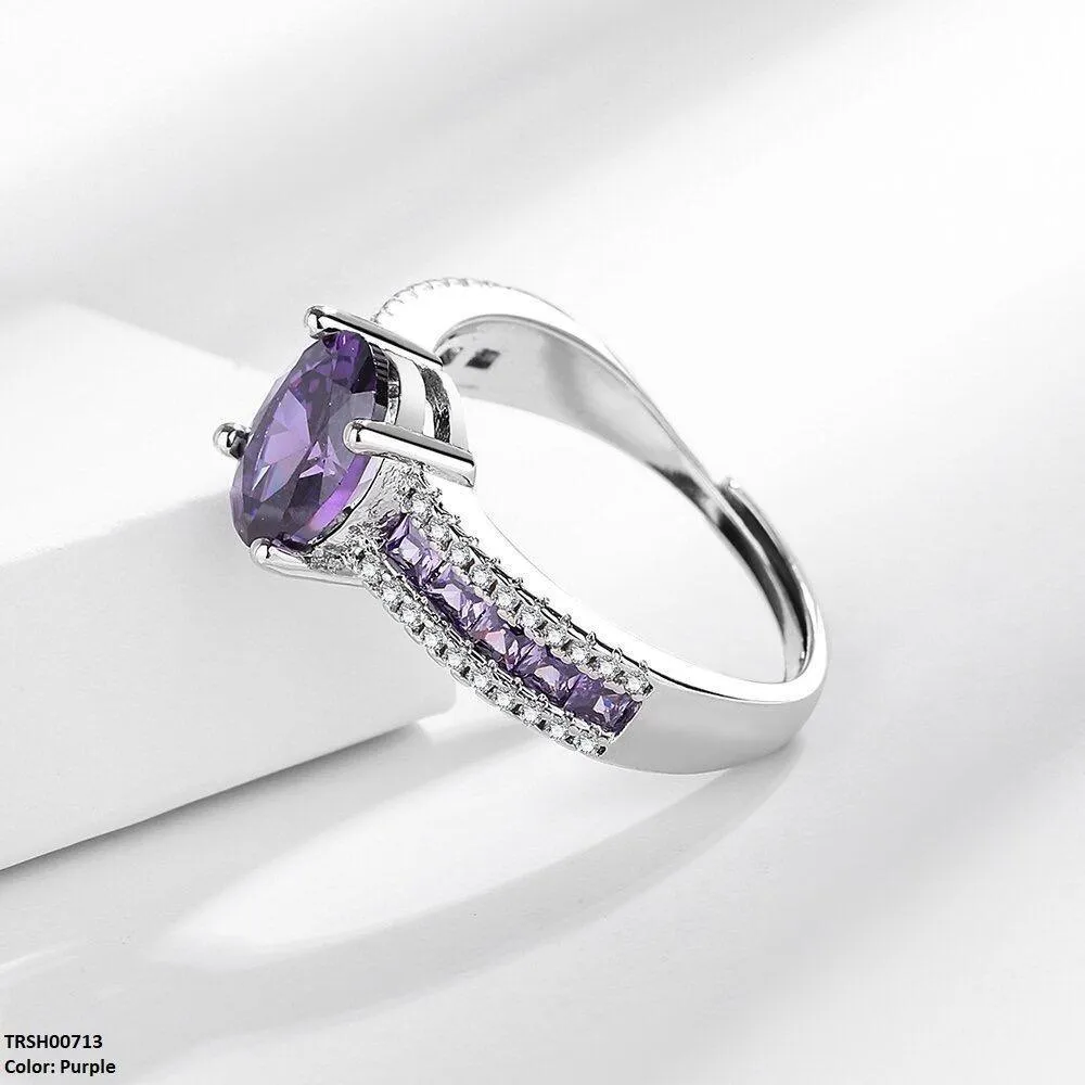 Adjustable Oval/Square Layered Ring