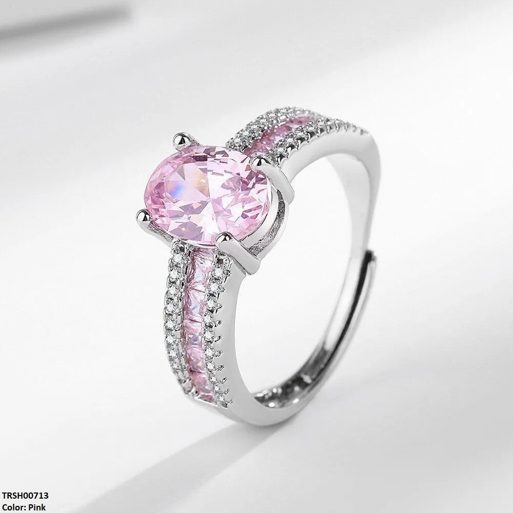 Adjustable Oval/Square Layered Ring