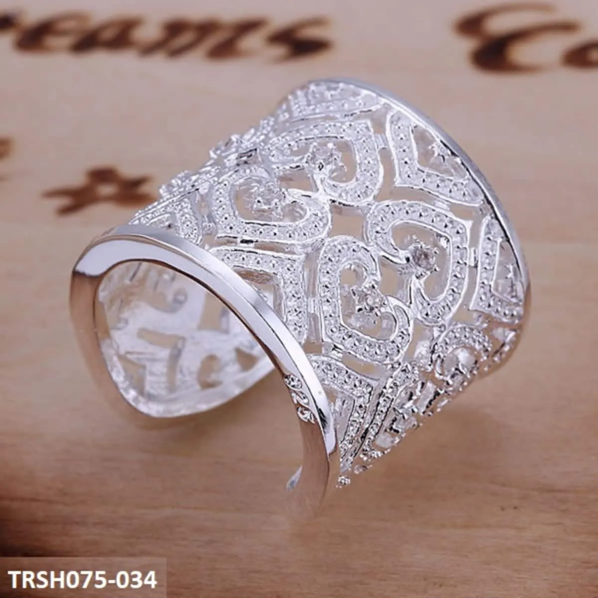 Adjustable Zircon Ring
