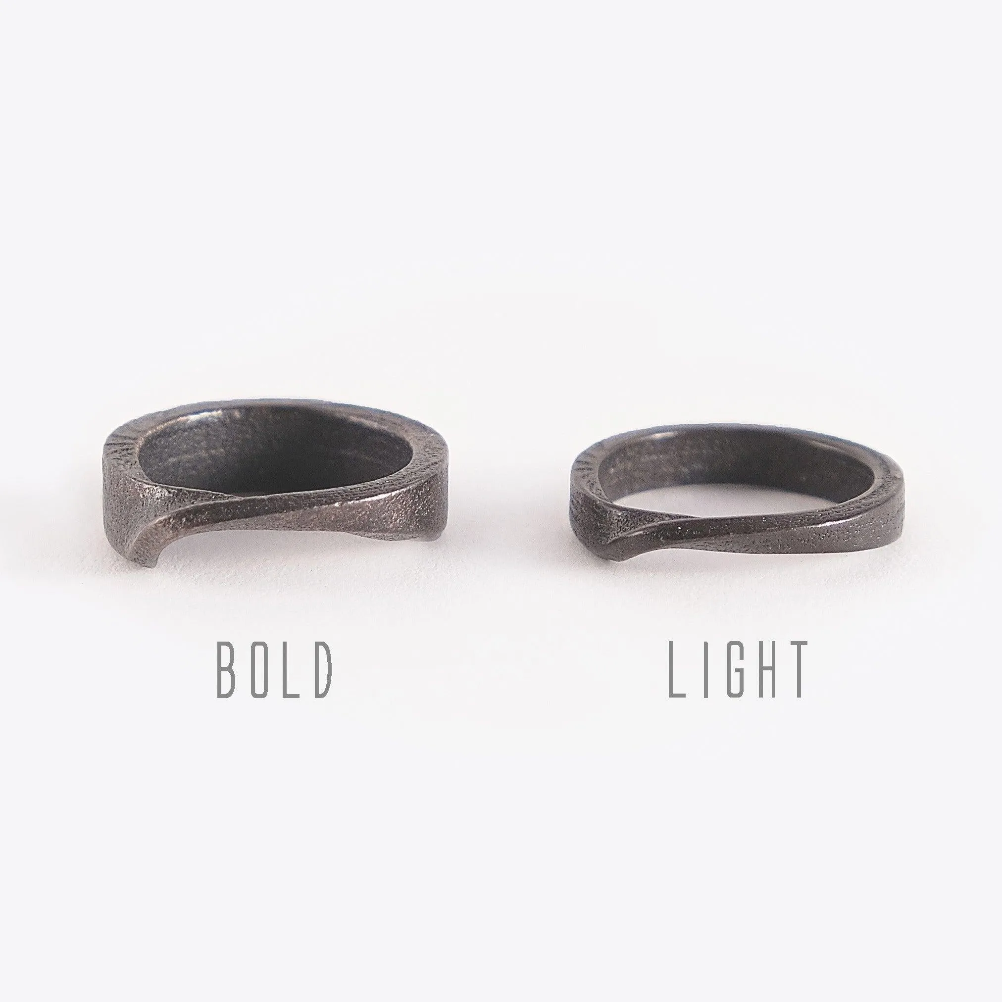 Amor Steel Ring ─ Bold