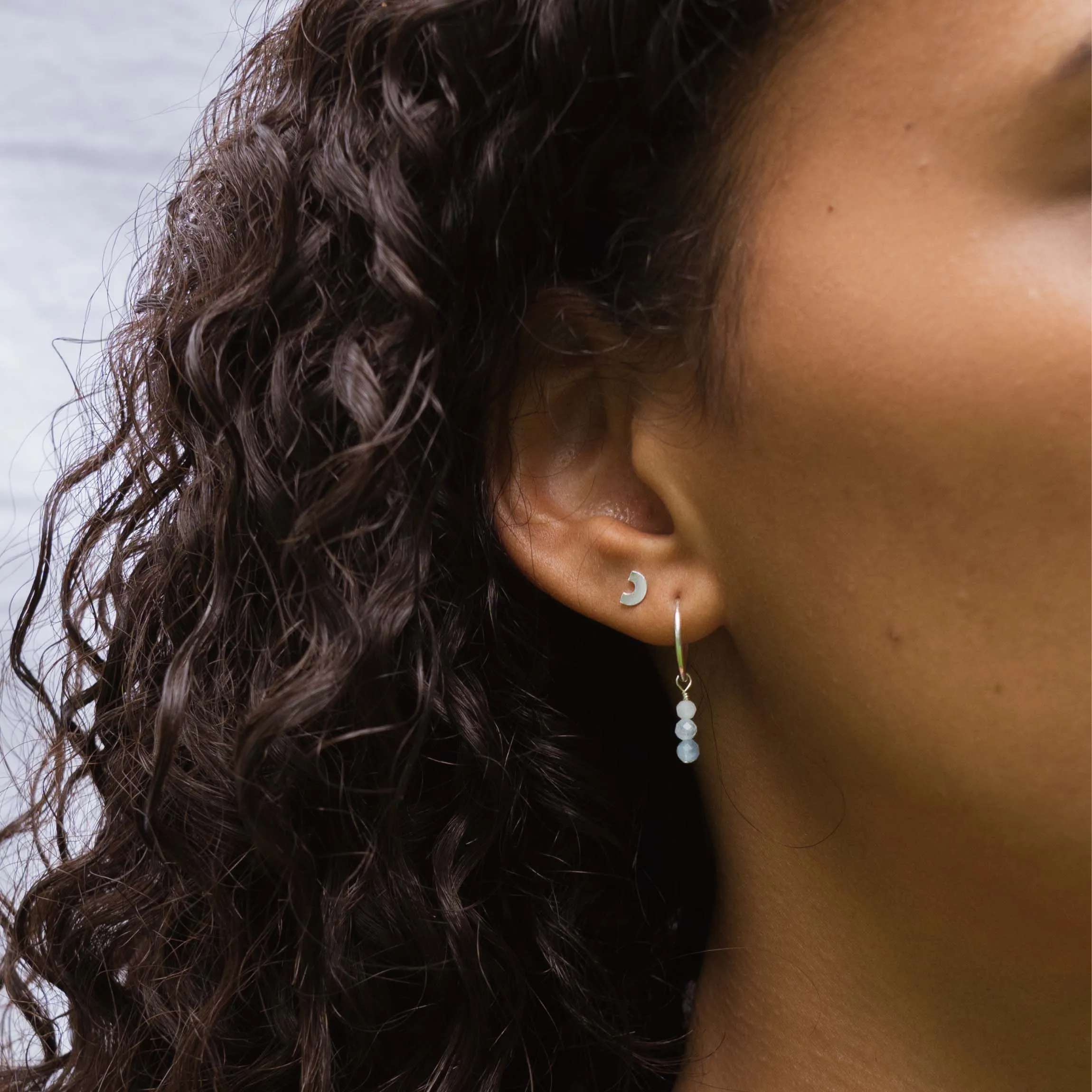 Arch stud silver
